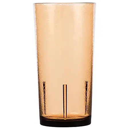 Hassle-Free Returns Cambro Del Mar Styrene Tumblers, 24 Oz, Light Amber, Pack Of 36 Tumblers
