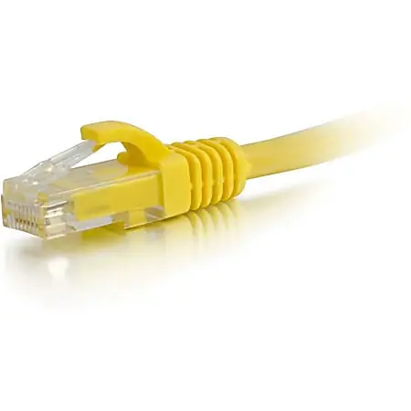 Free Returns C2G 50ft Cat6 Ethernet Cable - Snagless Unshielded (UTP) - Yellow - Patch cable - RJ-45 (M) to RJ-45 (M) - 27196