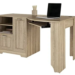 Special Discount Realspace&reg; Magellan 60"W Corner Computer Desk, Blonde Ash