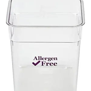 Save Now Cambro Camwear 8-Quart CamSquare Storage Containers, Allergen-Free Purple, Set Of 6 Containers