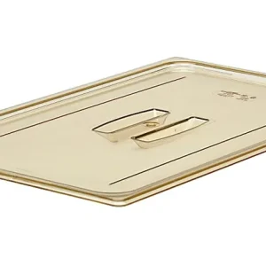 Cambro Camwear 1/1 H-Pan Food Pan Lids With Handles, Amber, Set Of 6 Lids Deal
