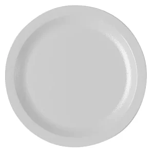 Express Delivery Cambro Camwear&reg; Round Dinnerware Plates, 7-1/4", White, Pack Of 48 Plates