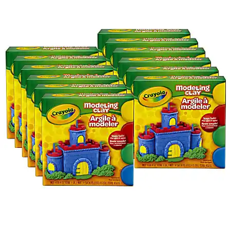 Free Shipping Crayola&reg; Modeling Clay, Assorted Colors, 1 Lb, Set Of 12 Boxes