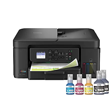 Brother INKvestment Tank MFC-T780DW Wireless Color Inkjet Printer, All-in-One Print/Scan/Copy, 3 Years of Ink In-Box(1), Best for home/small office Free Delivery