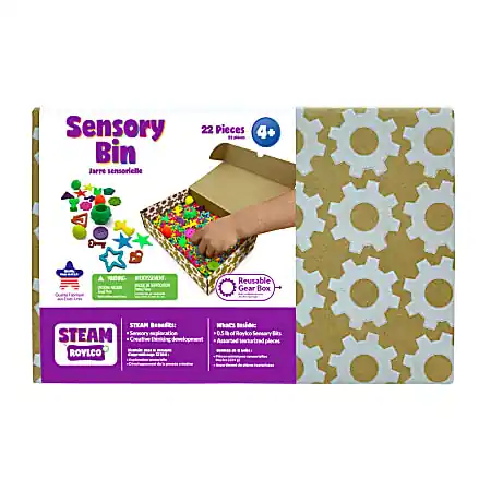 Roylco STEAM Sensory Bin, Multicolor, Grade K To 3 Free Shipping