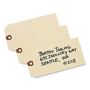 Buy Online Avery&reg; Manila "G" Shipping Tags - 6.20" Length x 3.13" Width - Rectangular - 1000 / Box - Manila