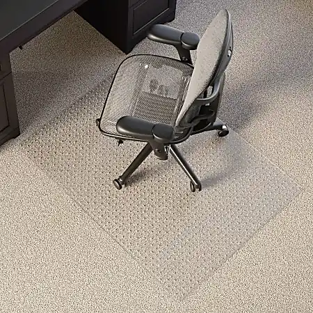 Best Choice Realspace&trade; All-Pile Studded Chair Mat, 36" x 48", Clear