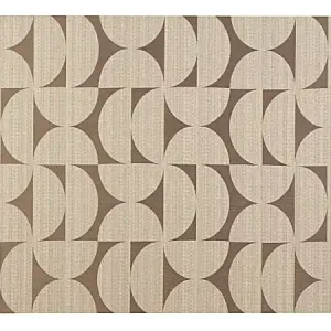 Realspace&trade; Designer Chair Mat, 36" x 48", Beige & Brown Semi-Circles Top Pick