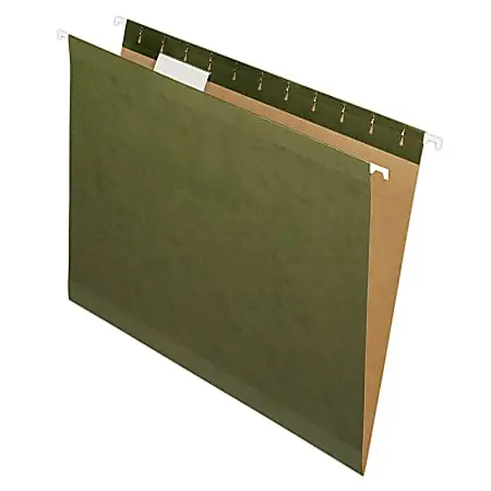 Pendaflex&reg; Premium Reinforced Hanging File Folders With Tabs, Letter Size, Standard Green, Pack Of 25 Folders Budget