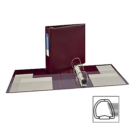 High Quality Avery&reg; Heavy-Duty 3-Ring Binder With Locking One-Touch EZD&trade; Rings, 3" D-Rings, 45% Recycled, Maroon