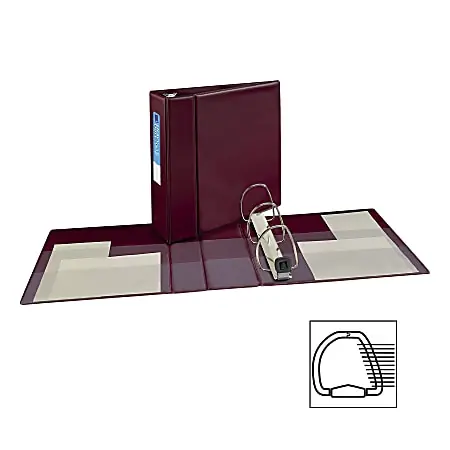 Avery&reg; Heavy-Duty 3-Ring Binder With Locking One-Touch EZD&trade; Rings, 4" D-Rings, 45% Recycled, Maroon New Release