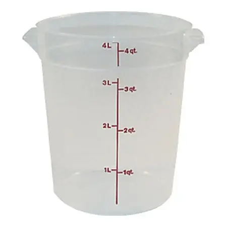 Fresh Stock Cambro Food Storage Container, 4 Qt, Clear
