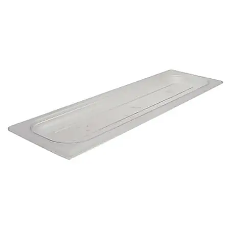 Modern Cambro 1/2 Size Camwear Long Food Pan Cover, Clear