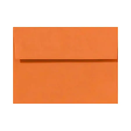 LUX Invitation Envelopes, A6, Peel & Press Closure, Mandarin Orange, Pack Of 50 Price Cut