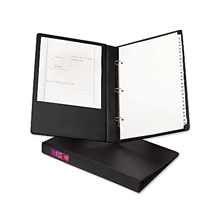 Avery&reg; Durable 3-Ring Binder, 1" Round Rings, 45% Recycled, Black Free Shipping