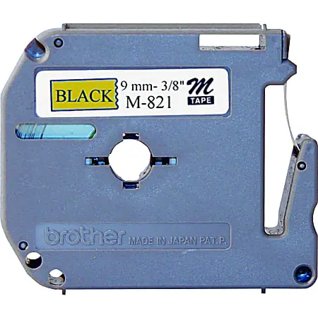 Brother&reg; M-821 Black-On-Gold Tape, 0.38" x 26.2' Mega Sale