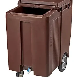 Cambro SlidingLid Ice Caddy, Tall, 200-Lb Capacity, Dark Brown Hassle-Free Returns