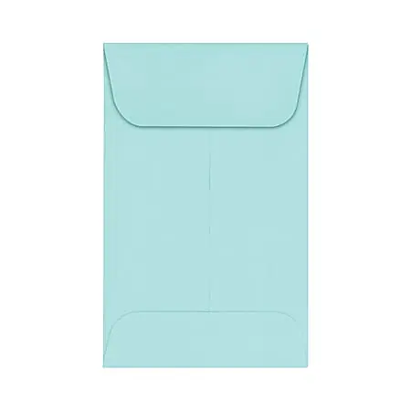 LUX Coin Envelopes, #1, Gummed Seal, Seafoam, Pack Of 500 Trusted Brand