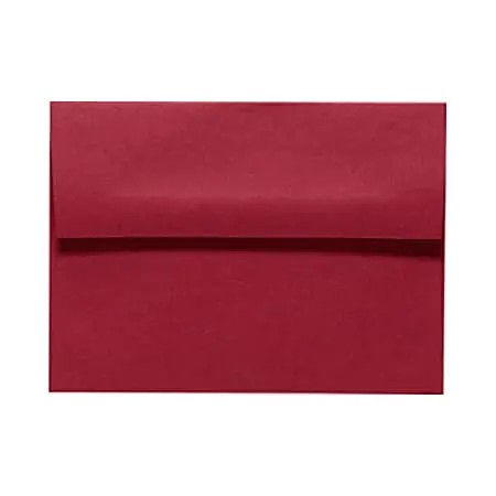 New Release LUX Invitation Envelopes, A9, Peel & Press Closure, Garnet Red, Pack Of 50