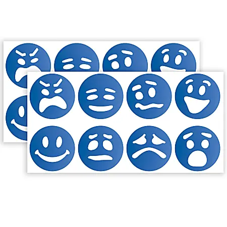 Exclusive Offer Roylco Emotion Token Stencils, 8 Per Pack, Set Of 2 Packs