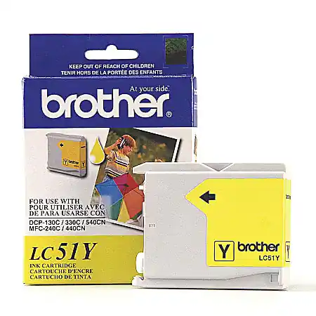 Brother&reg; LC51 Yellow Ink Cartridge, LC51Y Buy Direct