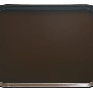 Cambro Camtray Rectangular Serving Trays, 14" x 18", Brazil Brown, Pack Of 12 Trays Affordable