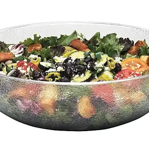 Secure Checkout Cambro Camwear Round Pebbled Bowls, 15", Clear, Set Of 4 Bowls