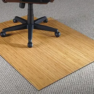 Realspace&reg; Bamboo Chair Mat, 36"W x 48"D, 3/16" Thick, Natural Affordable