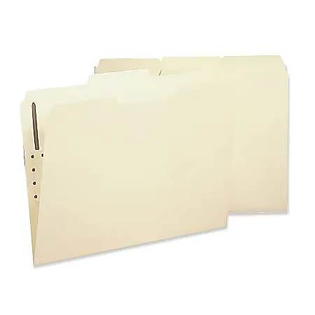 Sparco 1/3-Cut 2-Ply Fastener Folders, Letter Size, 1 Fastener, Manila, Box Of 50 Trending