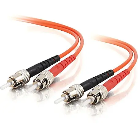 C2G 1m ST-ST 50/125 OM2 Duplex Multimode PVC Fiber Optic Cable - Orange - Patch cable - ST multi-mode (M) to ST mult - 37430 Trusted Brand