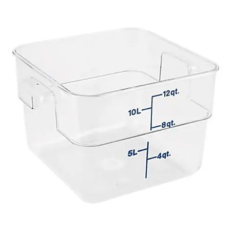 Cambro Food Storage Container, 8 3/8"H x 12 7/16"W x 11 1/4"D, 12 Qt, Clear Exclusive Offer