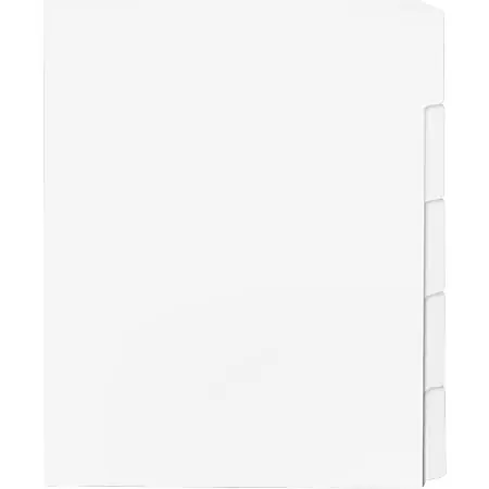 Last Chance Sparco Single Reverse Collated Index Dividers, White, Box Of 50 Sets