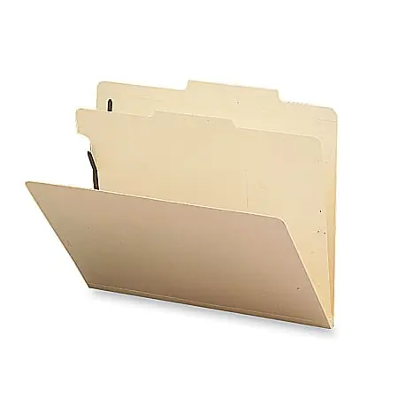 Sparco Classification Folders, Letter Size, 1 Divider, Manila, Box Of 10 Hassle-Free Returns