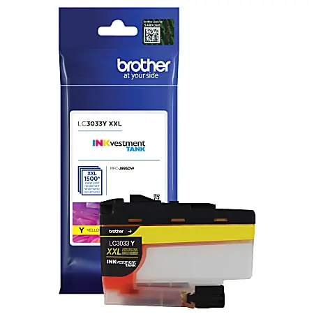 Brother&reg; LC3033 INKvestment Yellow High-Yield Ink Tank, LC3033Y Free Shipping