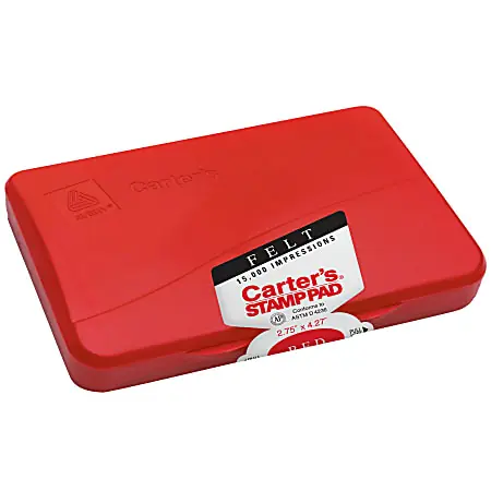 Avery&reg; Carter's&trade; Felt Stamp Pad, 2.75" x 4.27", Red Flash Sale