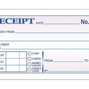 Adams&reg; Money/Rent Receipt Books, 7 3/16" x 2 3/4", 3-Part, Carbonless, 50 Set Book Special Offer