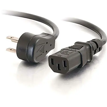 Money Back Guarantee C2G 3ft 18 AWG Universal Flat Panel Power Cord (NEMA 5-15P to IEC320C13) -- 27901