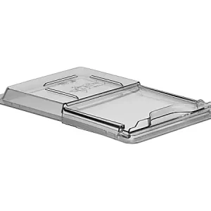 Original Cambro Camwear Food Box Sliding Lids, 12" x 18", Clear, Set Of 6 Lids