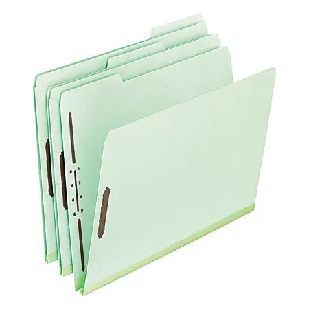 Editor’s Pick Pendaflex&reg; Pressboard Expanding Folders, 8 1/2" x 11", Letter Size, Green, Box Of 25 Folders