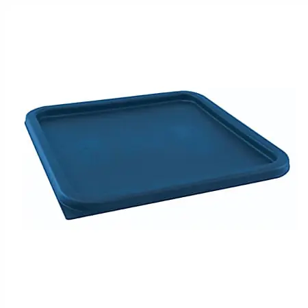 Weekend Sale Cambro CamSquare Lid, 22 Qt, 5/8"H x 11 7/16"W x 11 7/16"D, Blue