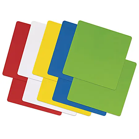 Time-Limited Pacon Self-Stick Dry-Erase Notes, 10" x 10" Squares, Assorted Colors, Pack Of 10 Notes
