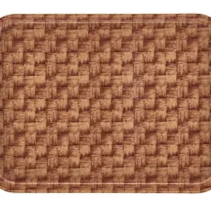 Cambro Camtray Rectangular Serving Trays, 14" x 18", Light Basket, Pack Of 12 Trays Certified
