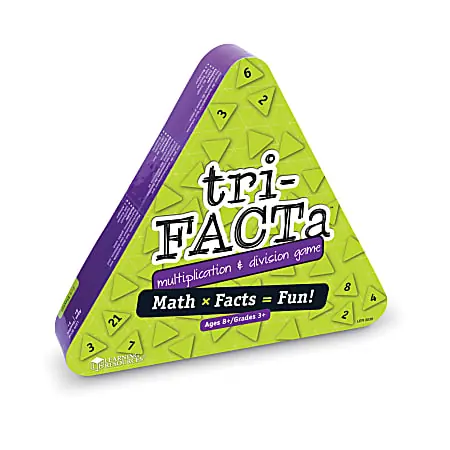 Learning Resources Tri-Facta Multiplication & Division Game Fast Shipping