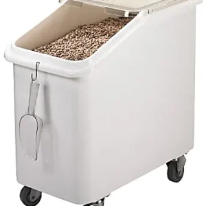 Cambro Flat-Top Ingredient Bin, 27 Gallons, 28-1/2"H x 13"W x 30-1/4"D, White Reduced Price