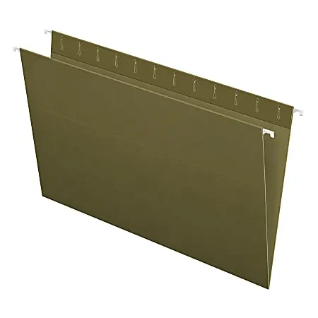 Authentic Pendaflex&reg; Hanging Folders, Legal Size, 100% Recycled, Standard Green, Box Of 25 Folders