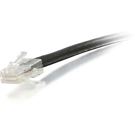 C2G 15ft Cat6 Non-Booted Unshielded (UTP) Ethernet Cable - Cat6 Network Patch Cable - PoE - Black - 15 ft Category 6 Network Cable- 04118 Bulk Order