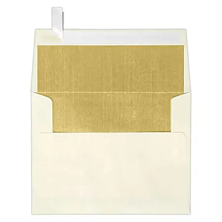 LUX Invitation Envelopes, A2, Peel & Press Closure, Gold/Natural, Pack Of 250 New Arrival