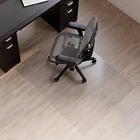 Realspace&trade; Hard Floor Chair Mat, 46" x 60", Clear Limited Offer