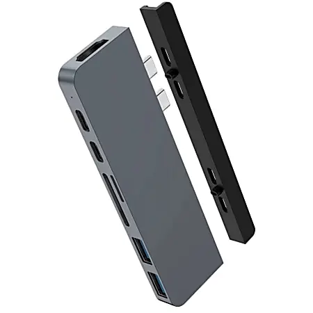 Seasonal Sale Targus&reg; Sanho HyperDrive DUO 7-in-2 USB-C Hub, Gray