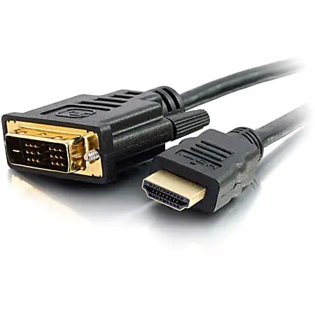 Next Day Delivery C2G 1m (3ft) HDMI to DVI Cable - HDMI to DVI-D Adapter Cable - 1080p - M/M - 3.28 ft DVI/HDMI Video Cable- 42514